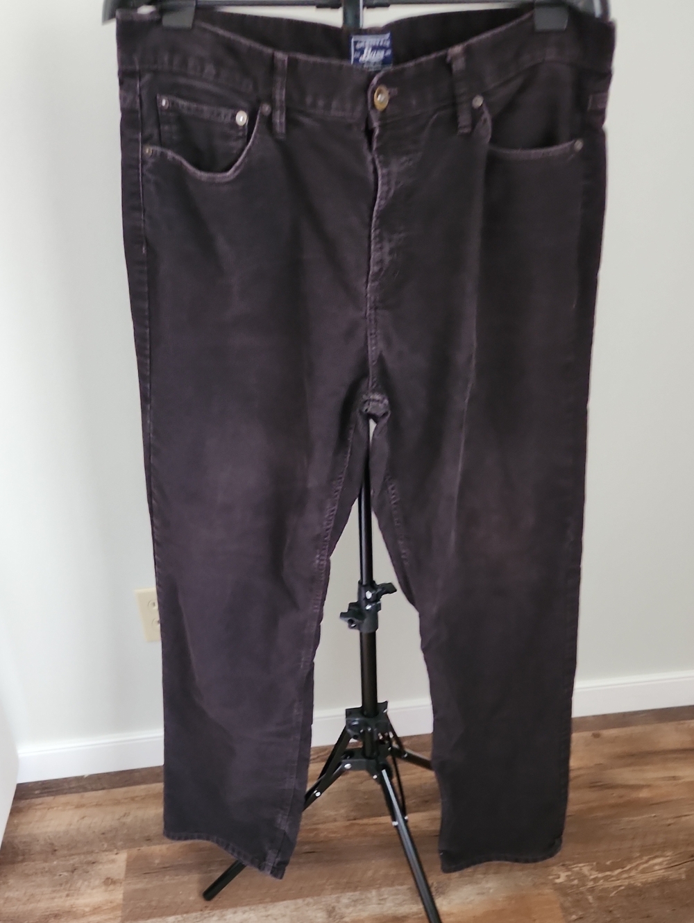 G.H. Bass Men’s 5 pocket Corduroy Pants in Dark Brown Size 36 x 34
